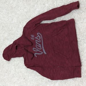 Vans maroon soft hoodie